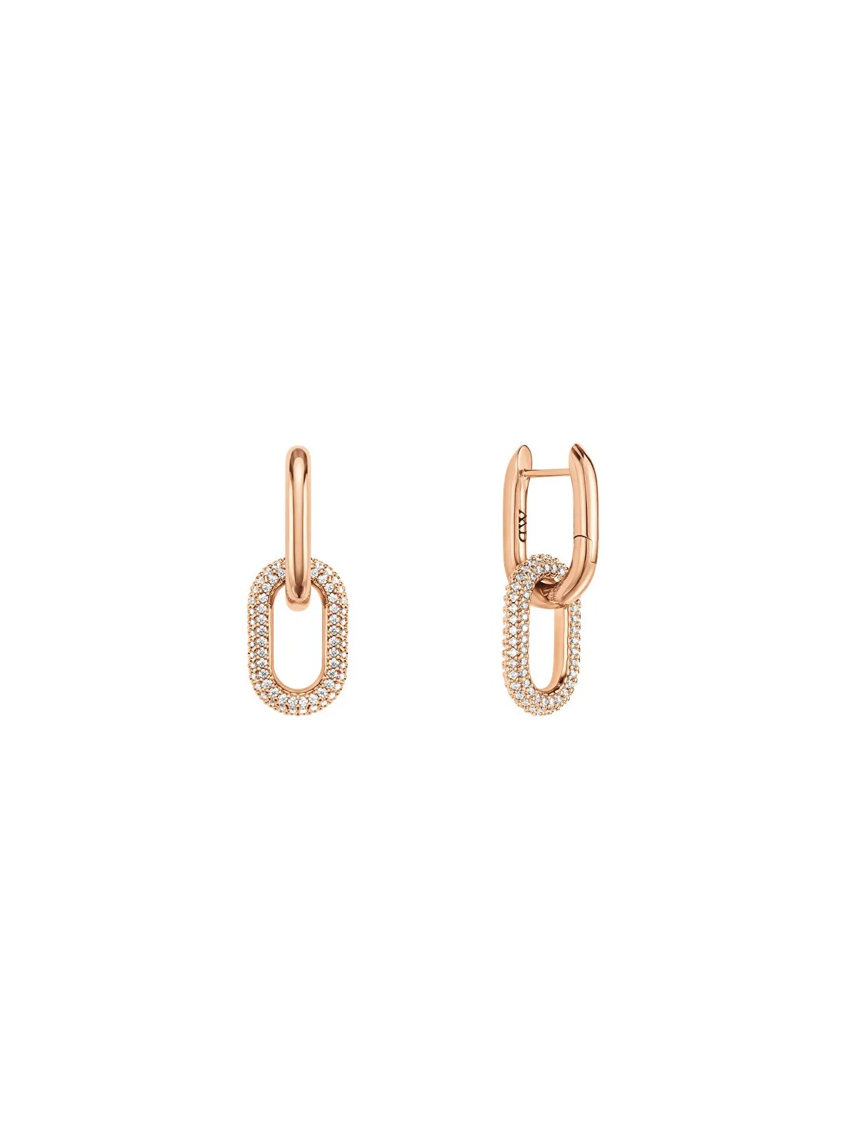 Daniel Wellington Orecchini in bronzo scintillante 2 in 1 Crystal Link DW00400576 donna