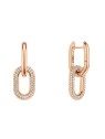 Daniel Wellington Orecchini in bronzo scintillante 2 in 1 Crystal Link DW00400576 donna