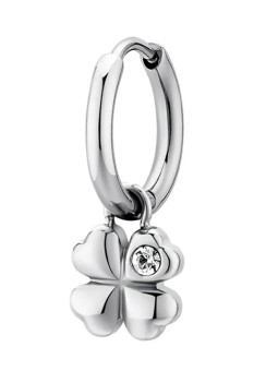 Brosway Orecchino singolo in acciaio Quadrifoglio 2in1 Chakra BHKE133 donna