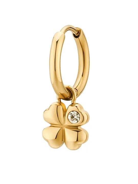 Brosway Orecchino singolo placcato oro Quadrifoglio 2 in 1 Chakra BHKE134 donna