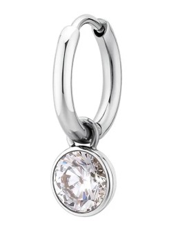 Brosway Orecchino singolo in acciaio con zircone 2in1 Chakra BHKE125 donna