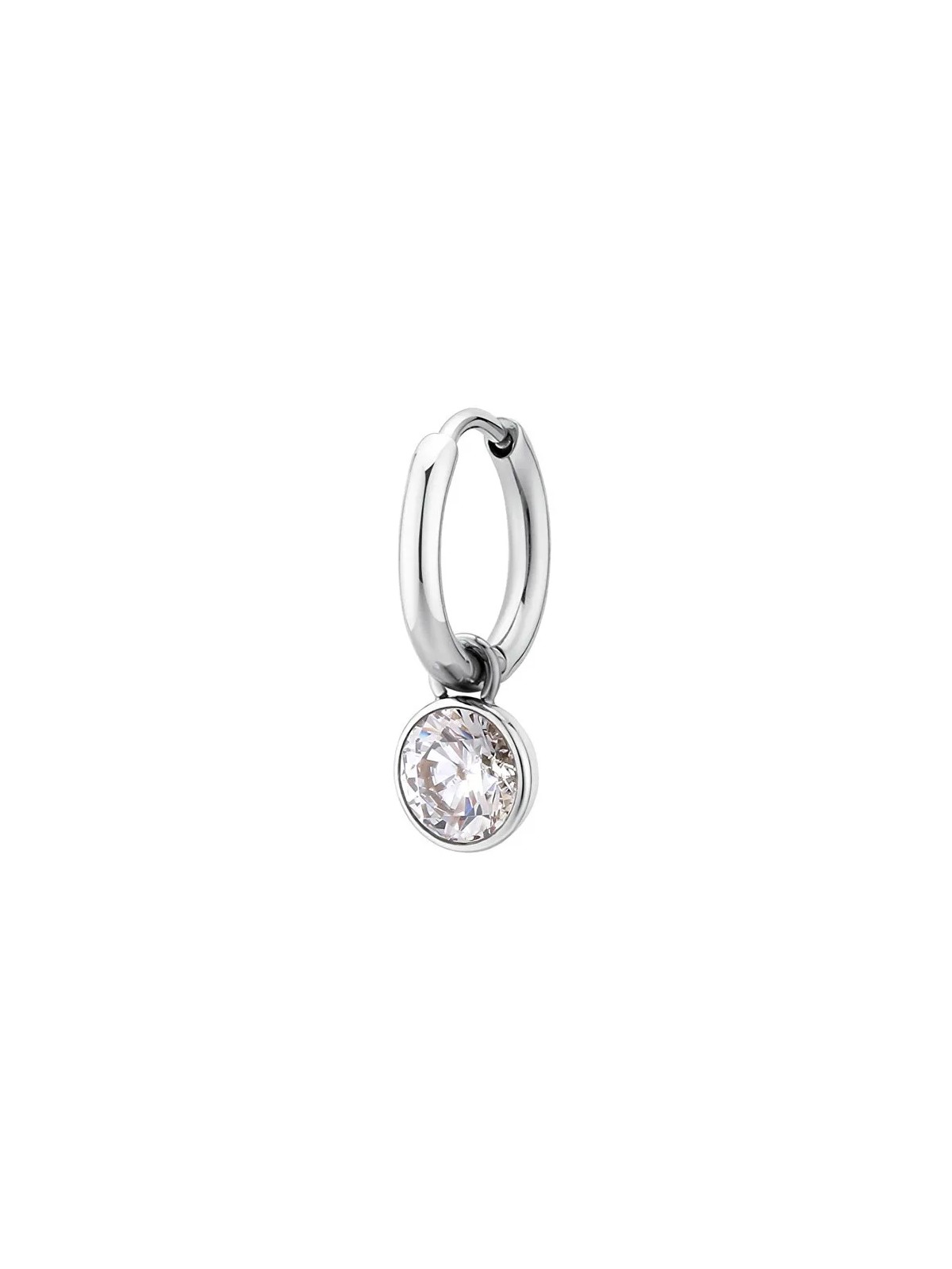 Brosway Orecchino singolo in acciaio con zircone 2in1 Chakra BHKE125 donna