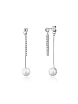 JVD Eleganti orecchini in argento 2 in 1 con zirconi SVLE1585XD2P100 donna