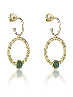 Marc Malone Orecchini 2 in 1 placcati oro Ellie Green Orecchini MCE23001G donna