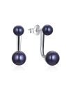 MOISS Eleganti orecchini in argento con perla 2in1 E0004867 donna