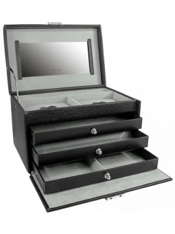 Friedrich Lederwaren Portagioie Nero/Grigio Jolie 23256-21 donna