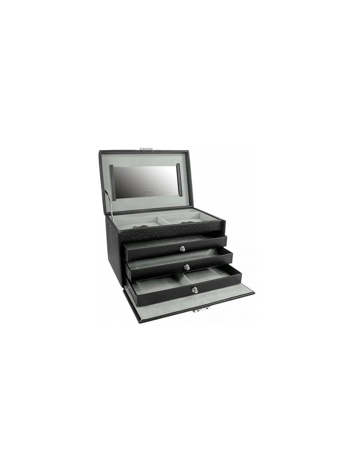 Friedrich Lederwaren Portagioie Nero/Grigio Jolie 23256-21 donna