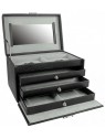 Friedrich Lederwaren Portagioie Nero/Grigio Jolie 23256-21 donna