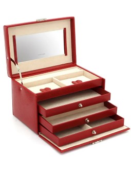Friedrich Lederwaren Portagioie rosso/beige Jolie 23255-40 donna