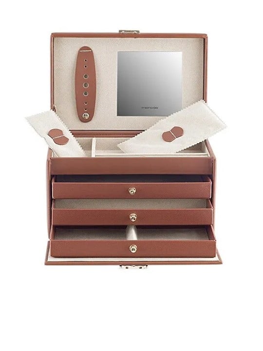 Friedrich Lederwaren Portagioie moderno marrone Cordoba 26217-3 unisex