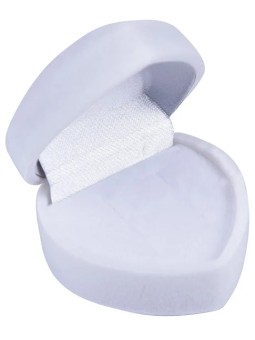 JK Box Scatola regalo bianca per orecchini a cuore F-75 / NA / A1 donna