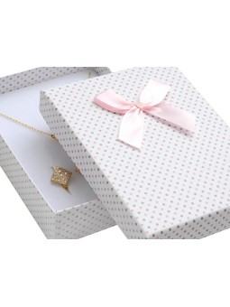 JK Box Scatola a pois per set di gioielli KK-8 / A1 / A6 donna