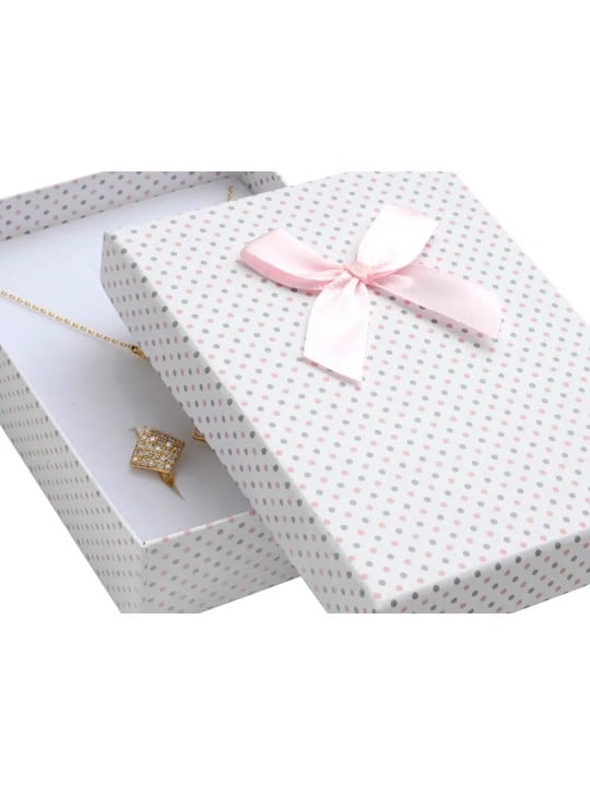 JK Box Scatola a pois per set di gioielli KK-8 / A1 / A6 donna
