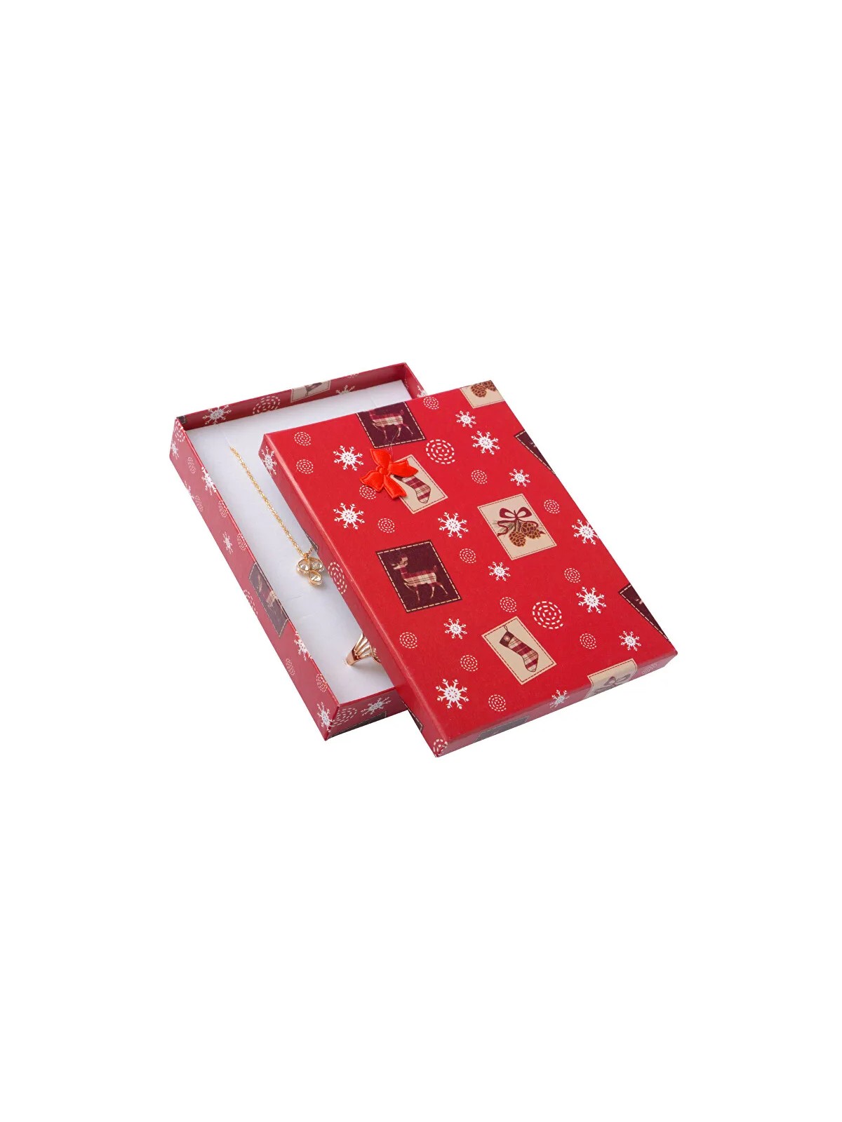 JK Box Scatola regalo di carta natalizia XK-10 / A7 donna