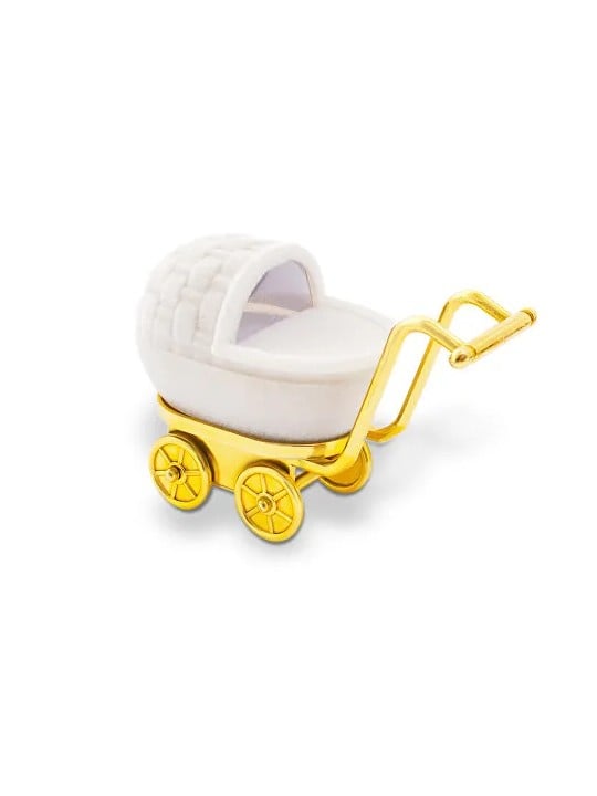 Beneto Exclusive Passeggino in pelle scamosciata con scatola regalo KDET23-W donna