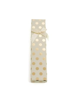 Beneto Exclusive Scatola regalo color crema con pois dorati KP6-20 donna
