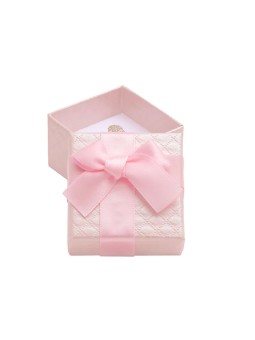 JK Box Scatola regalo rosa per gioielli con nastro AT-2 / A5 donna