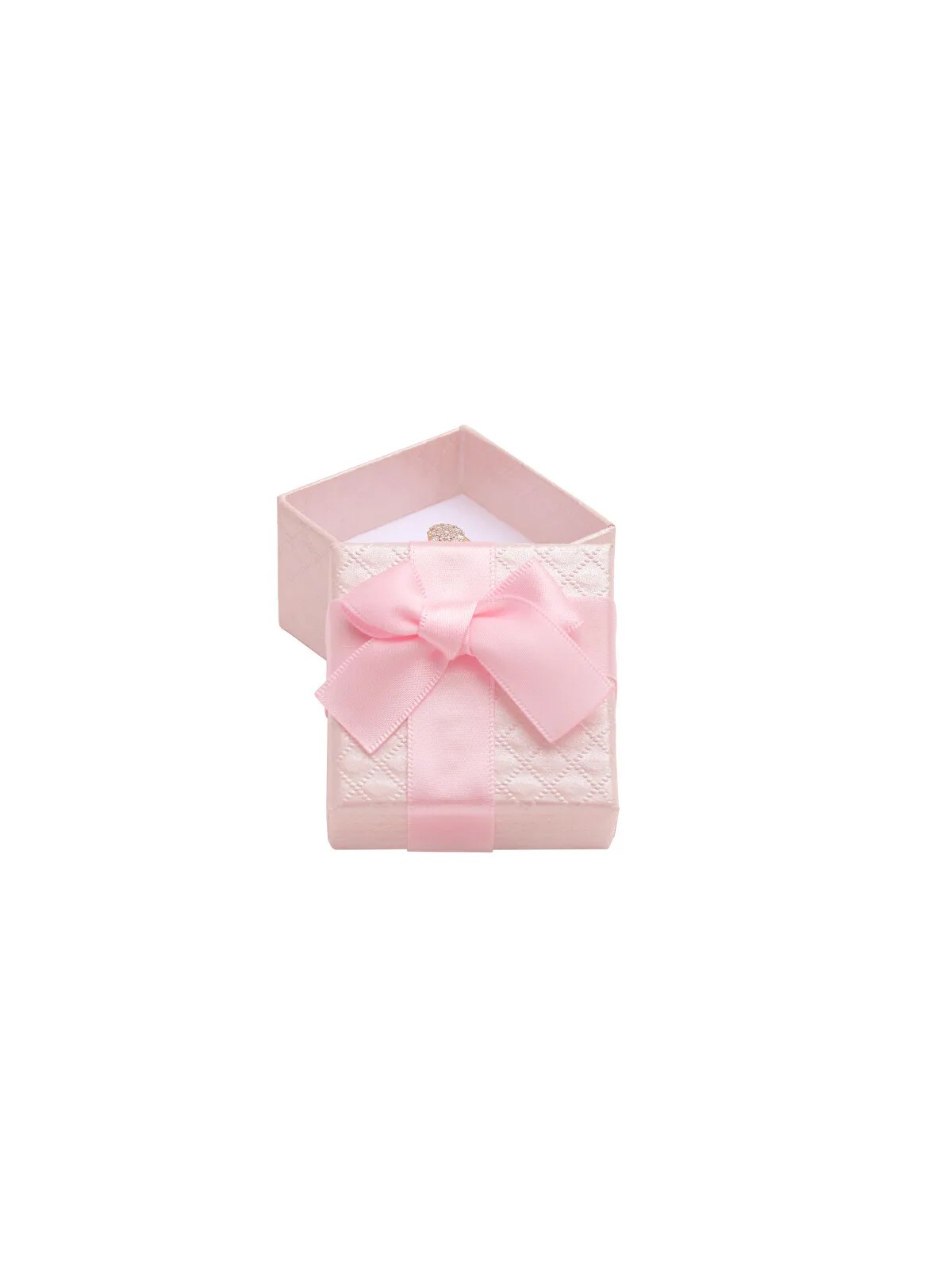 JK Box Scatola regalo rosa per gioielli con nastro AT-2 / A5 donna