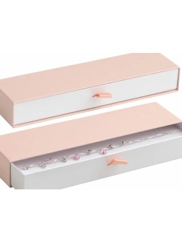 JK Box Scatola regalo rosa cipria per bracciale DE-9 / A5 / A1 donna