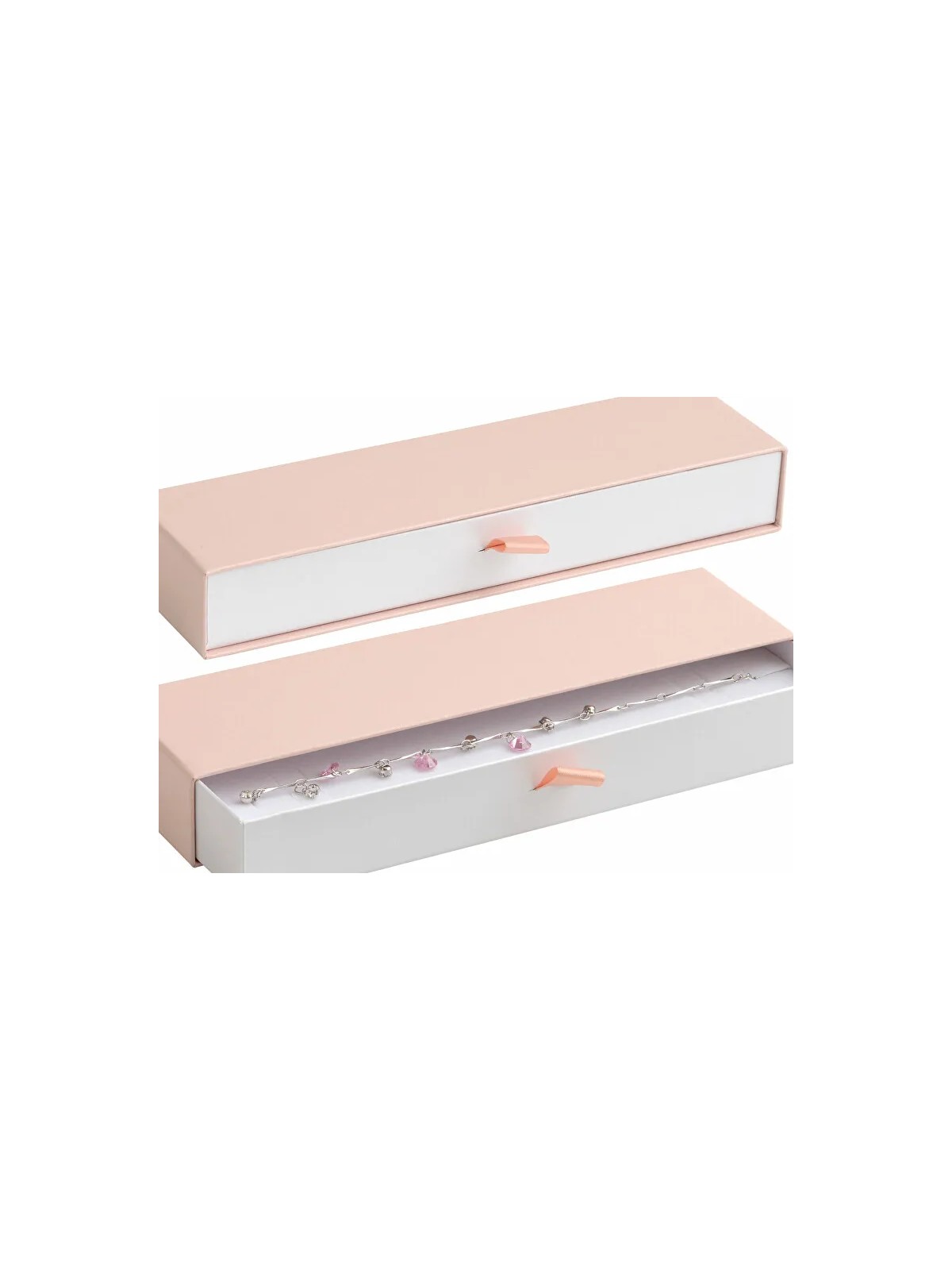 JK Box Scatola regalo rosa cipria per bracciale DE-9 / A5 / A1 donna