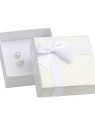 JK Box Scatola regalo bianca per set di gioielli con nastro AT-5 / A1 donna