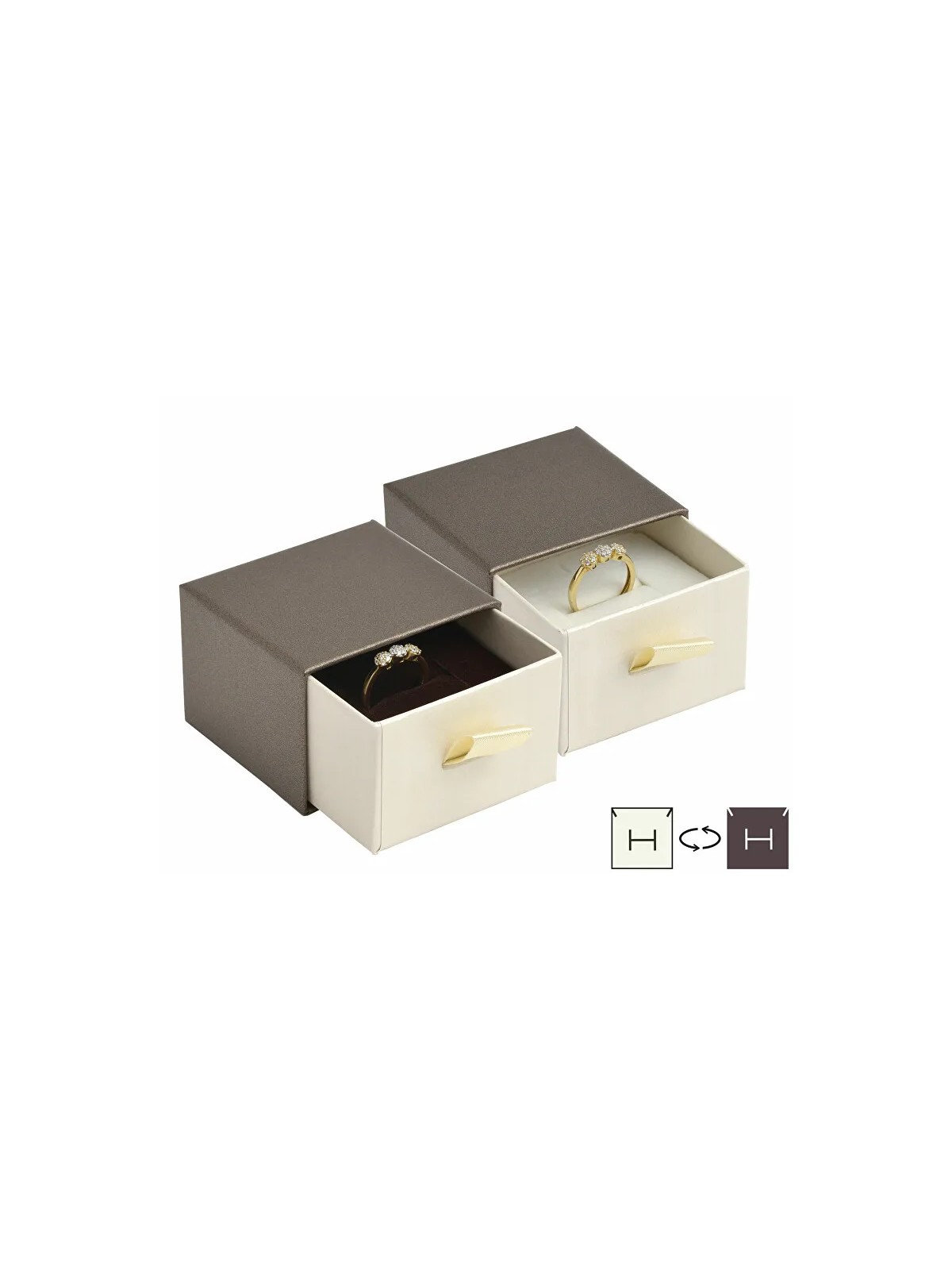 JK Box Scatola regalo moderna per anello DE-3 / A21 / A20 donna