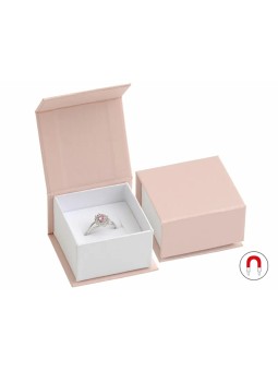 JK Box Scatola regalo rosa cipria per anello o orecchini VG-3 / A5 / A1 donna