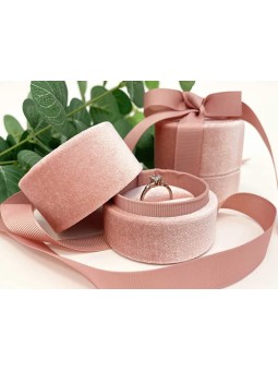 JK Box Scatola regalo con anello con nastro rosa LTR-3/P/A5 donna