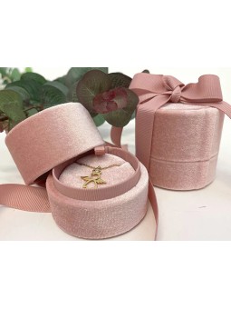 JK Box Scatola regalo con catena a nastro rosa LTR-3/S/A5 donna