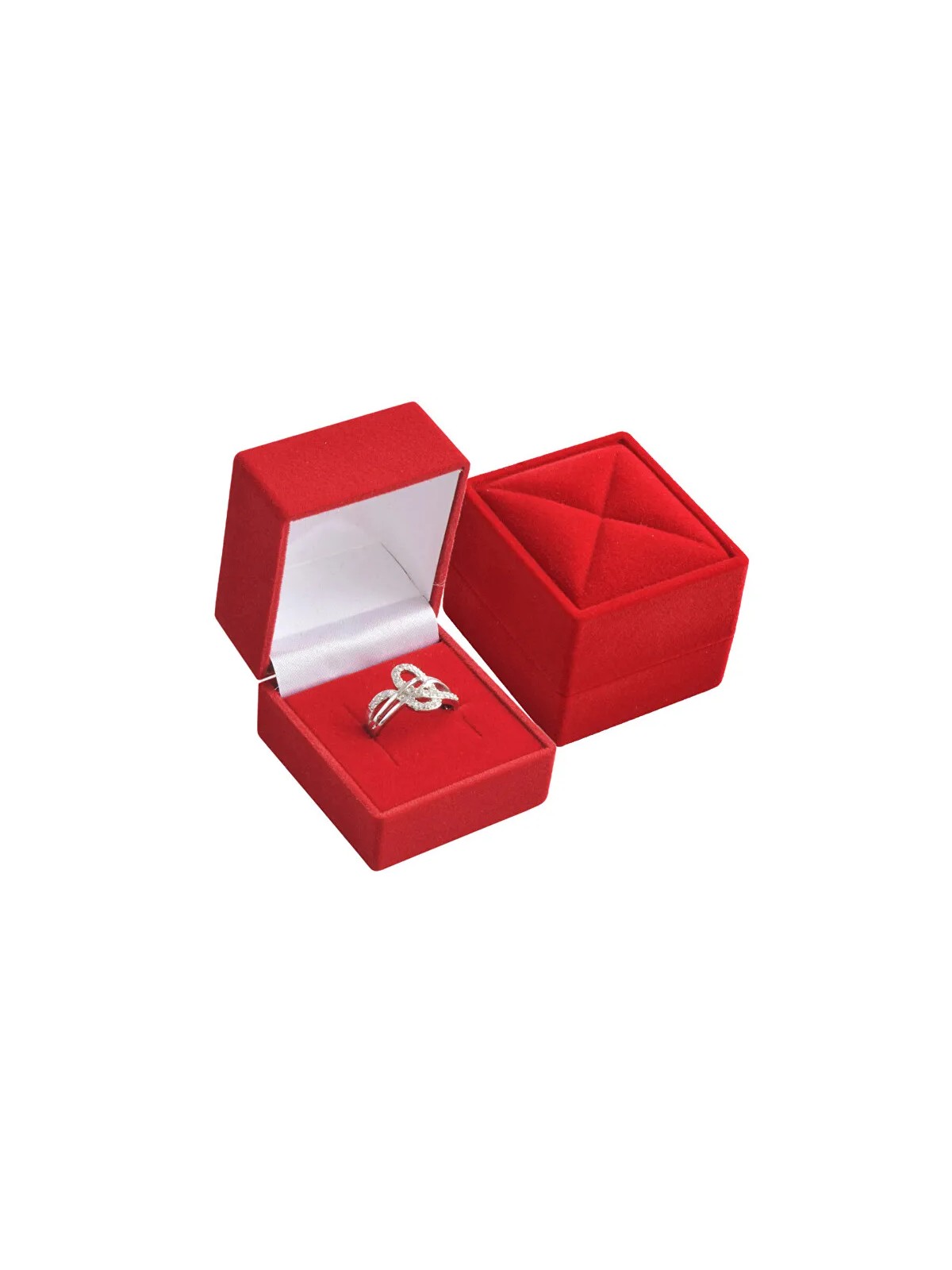 JK Box Scatola regalo in velluto per anello RE-02 / A7 donna
