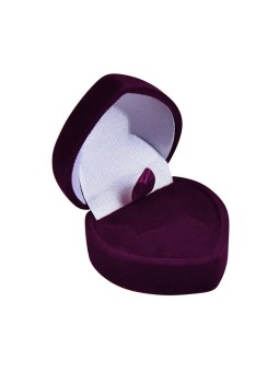 JK Box Scatola regalo viola per orecchini o anello Cuore F-75/A10 donna