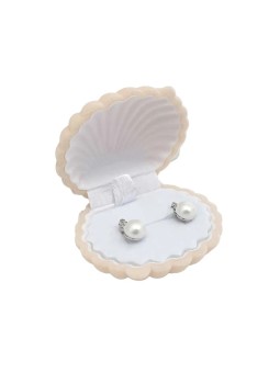 JK Box Scatola regalo per orecchini Shell GD-7/A20 donna