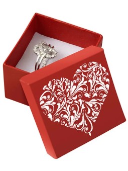 JK Box Scatola rossa con cuore LD-3/A7/AG unisex