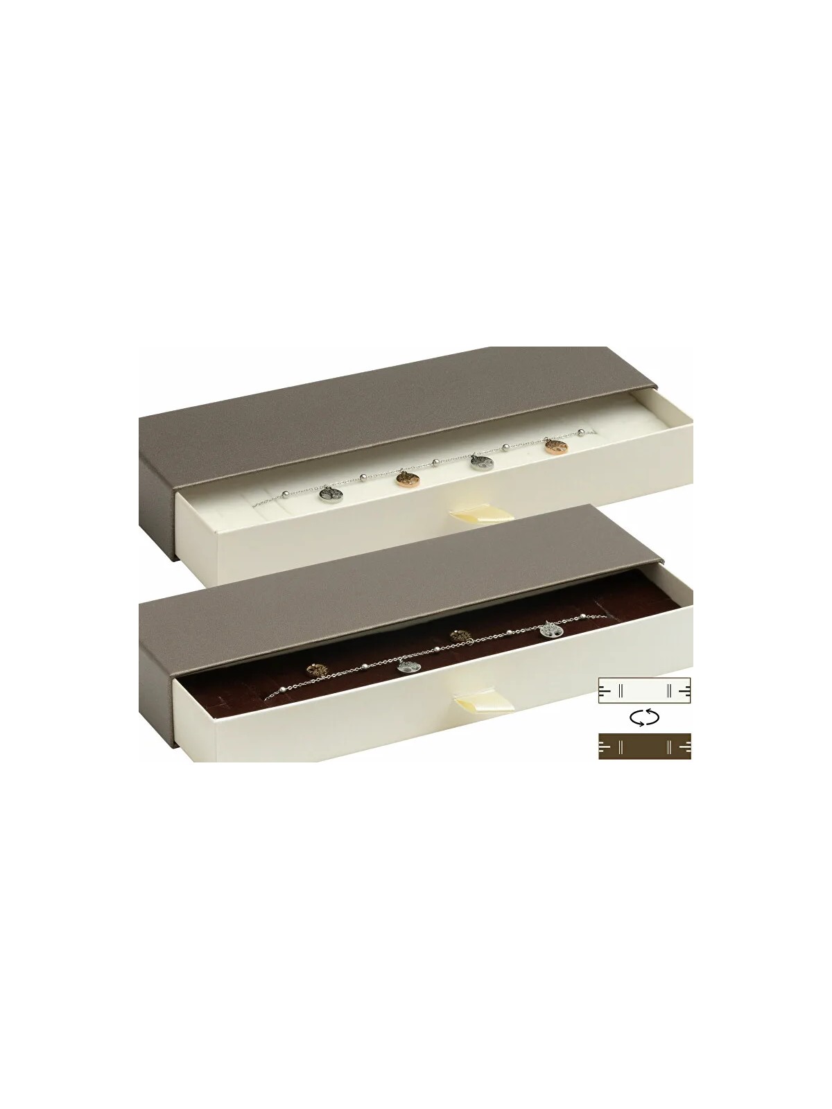 JK Box Scatola regalo moderna per bracciale DE-9 / A21 / A20 unisex