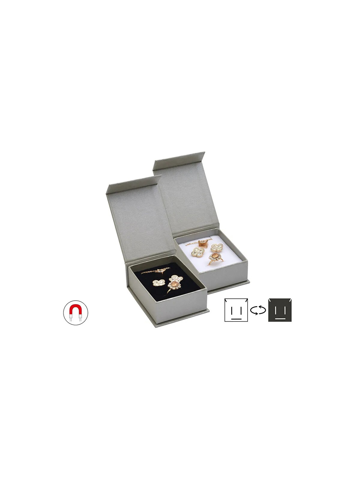JK Box Scatola regalo per un piccolo set di gioielli VG-6 / AG unisex