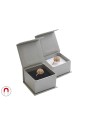 JK Box Scatola regalo grigia per anello o orecchini VG-3 / AG unisex