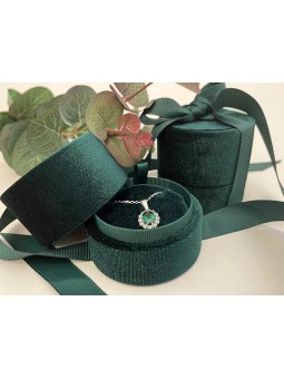 JK Box Scatola regalo con catena a nastro colore smeraldo LTR-3/S/A19 unisex