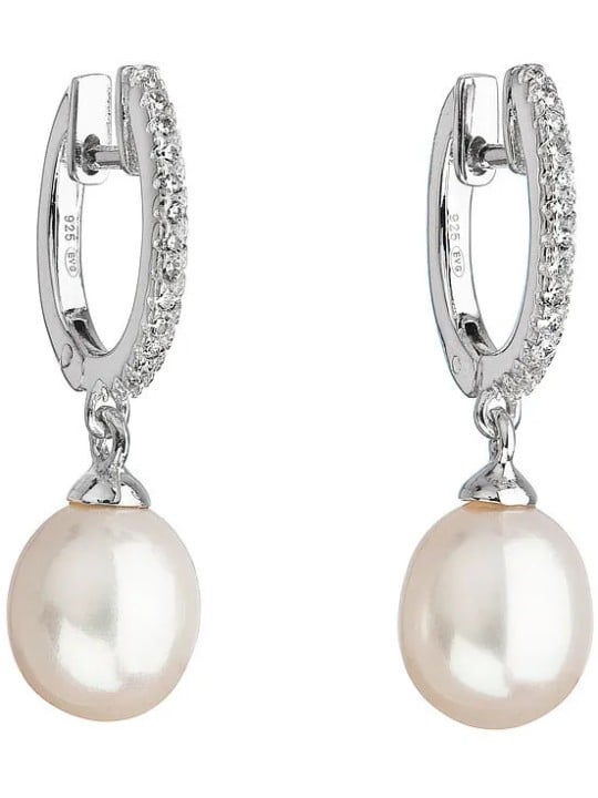 Evolution Group Orecchini in argento e perle Pavona 21002.1 donna