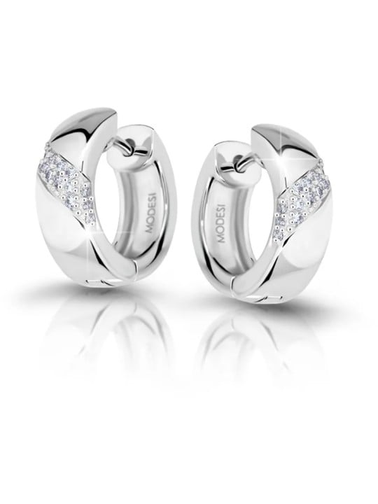 Modesi Orecchini in argento con zirconi cubici M23037 donna