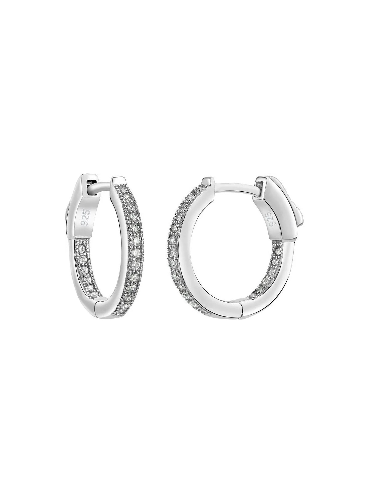Silvego Orecchini in argento con zirconi JASMIN JJJE0105 con chiusura unica donna