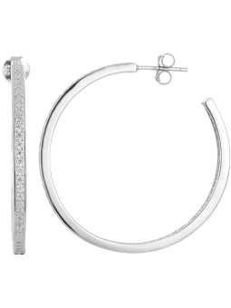 Beneto Orecchini rotondi in argento AGUP1177 donna
