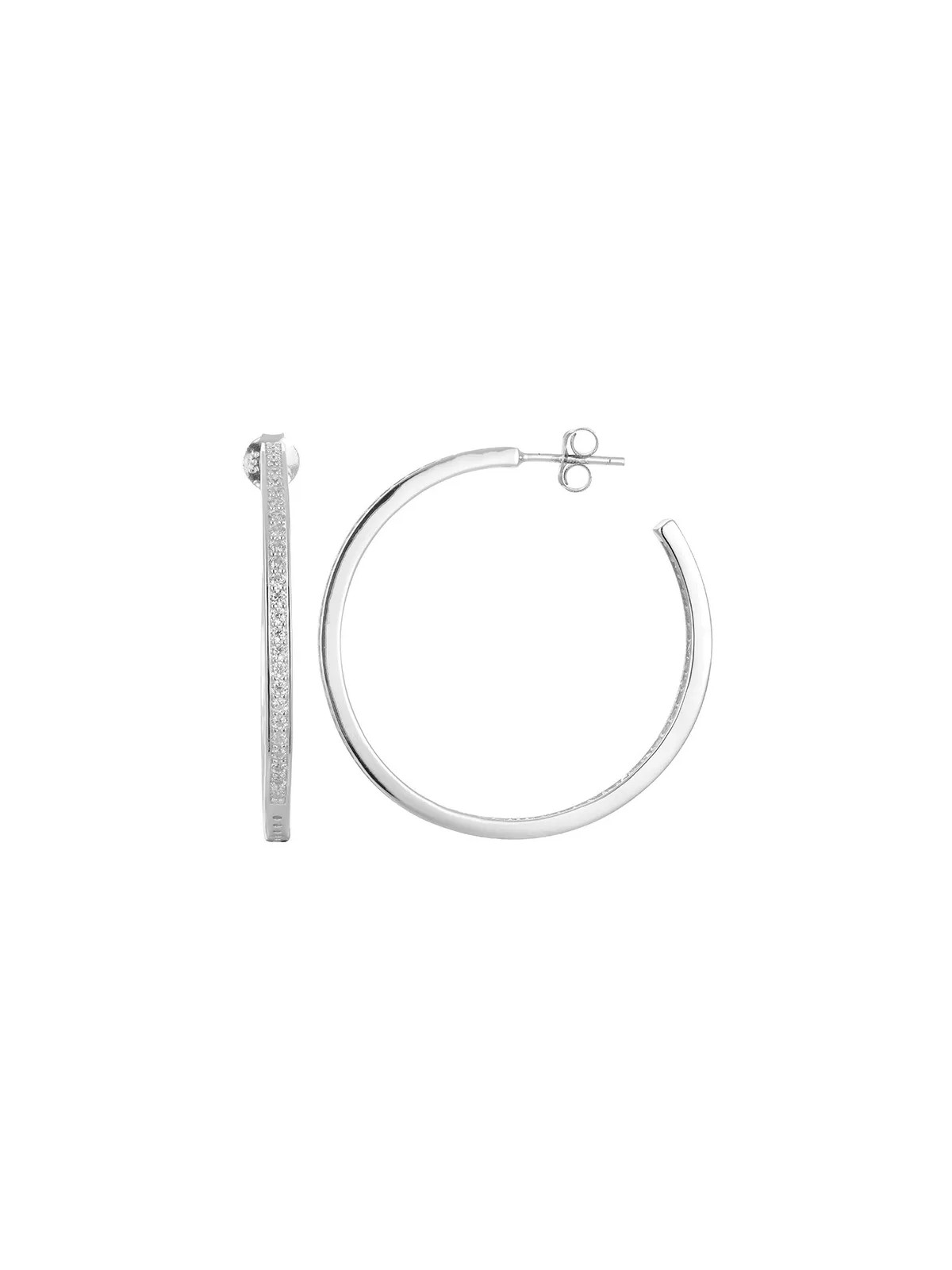 Beneto Orecchini rotondi in argento AGUP1177 donna