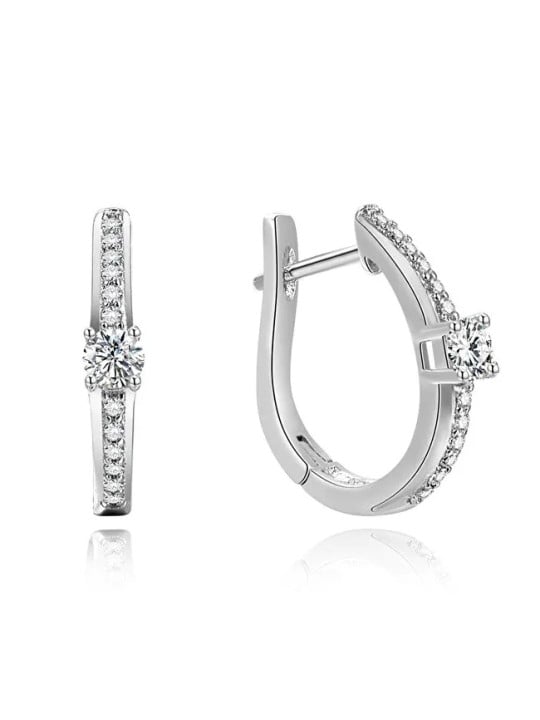 Beneto Orecchini rotondi in argento AGUC185 donna