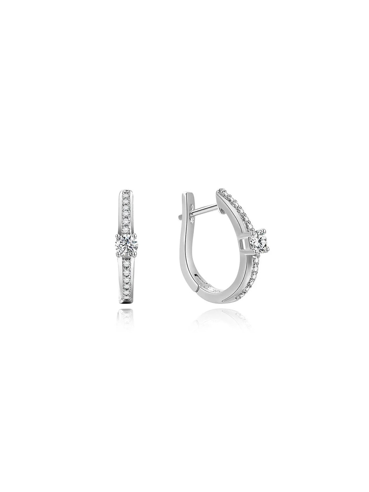 Beneto Orecchini rotondi in argento AGUC185 donna