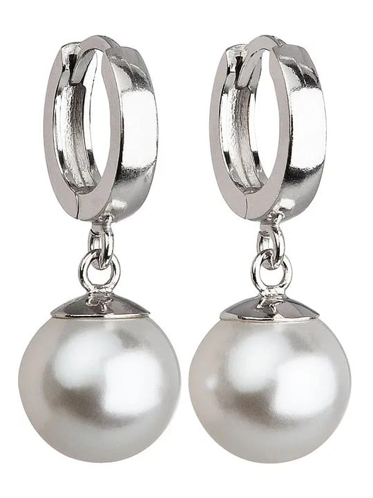 Evolution Group Orecchini in argento con perla bianca 31.151.1 donna