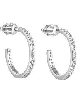 Beneto Orecchini in argento con anelli AGUP1454S donna