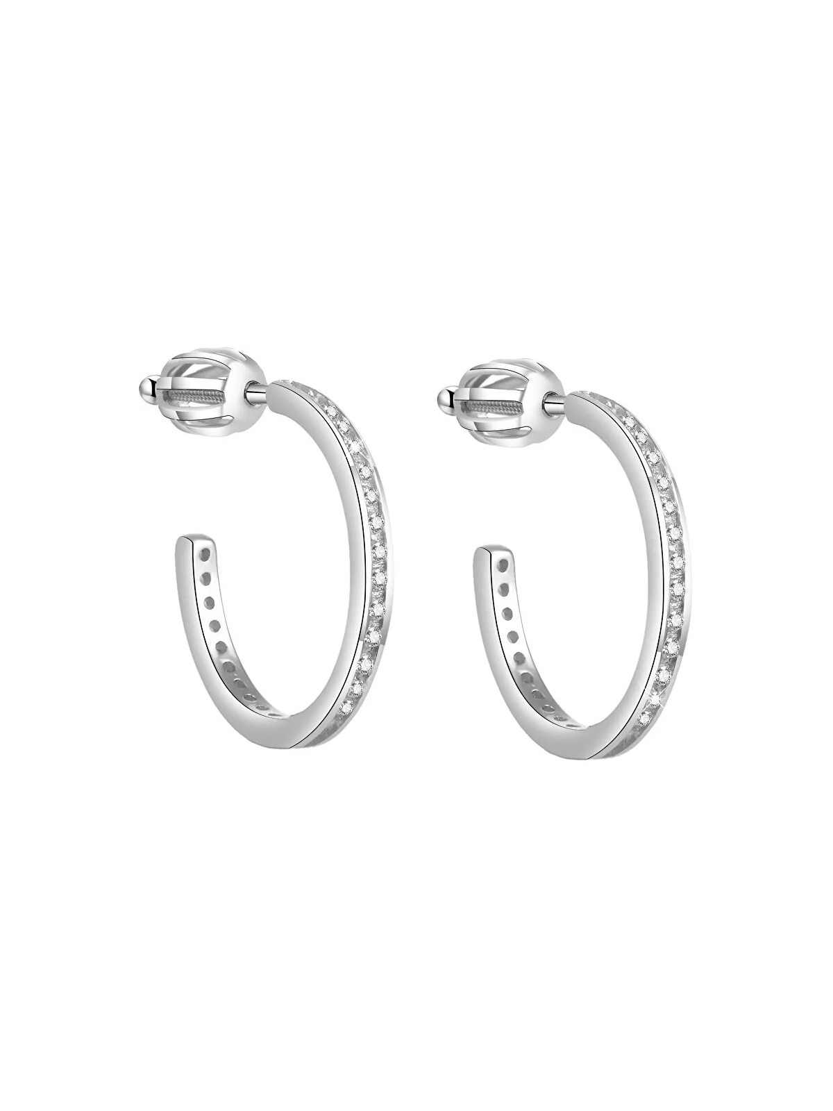 Beneto Orecchini in argento con anelli AGUP1454S donna