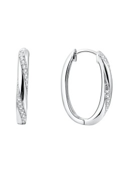 Beneto Orecchini ovali in argento AGUC187 donna