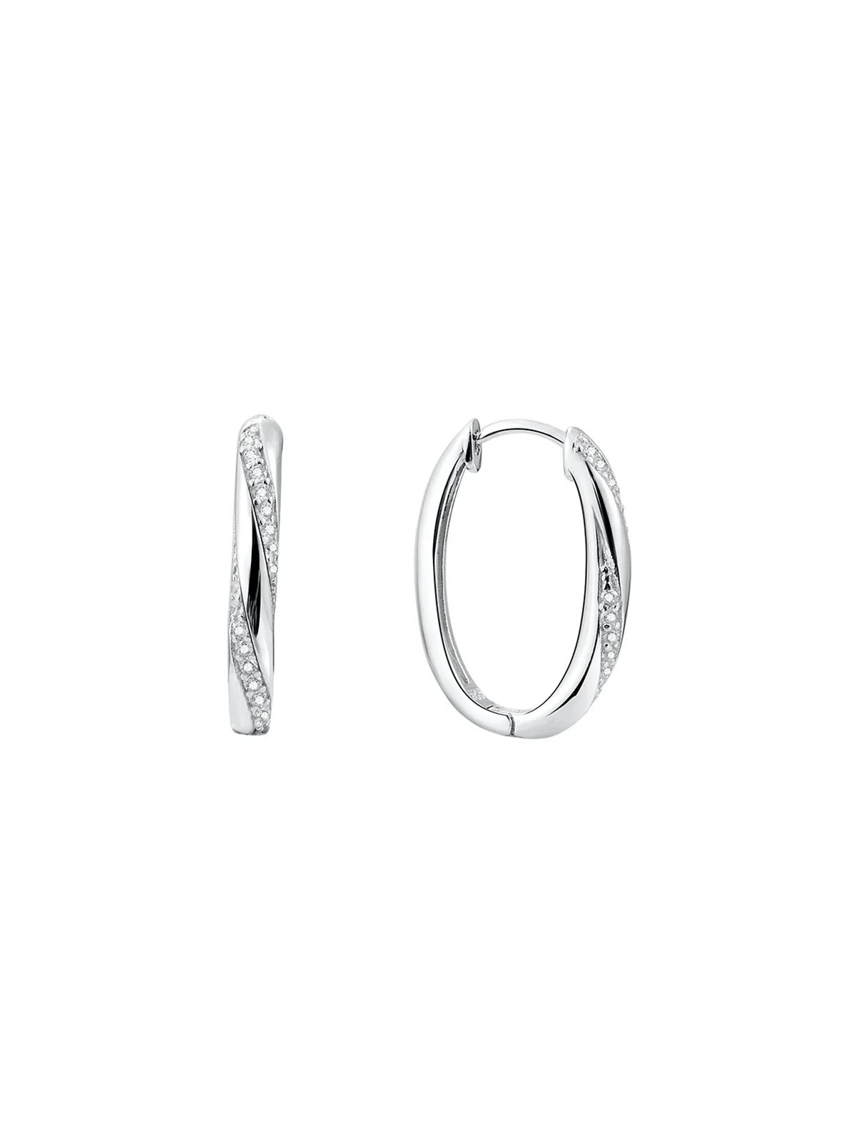 Beneto Orecchini ovali in argento AGUC187 donna