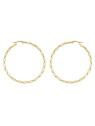 Troli Orecchini rotondi placcati oro 2 - 5 cm - Diametro: 3 cm donna